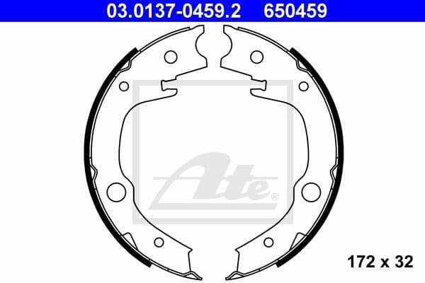 Brake Shoe Set, parking brake 03.0137-0459.2