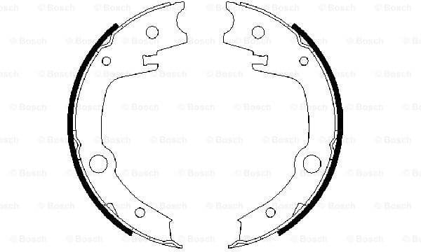 Brake Shoe Set, parking brake 0986487679 - image 2