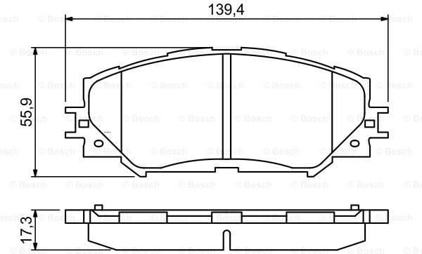 Brake Pad Set, disc brake 0986494240 - image 7
