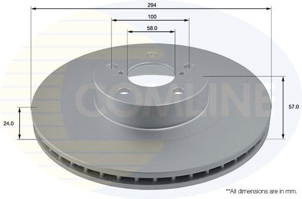 Brake disc, 1pcs FRONT ADC0814V - image 2