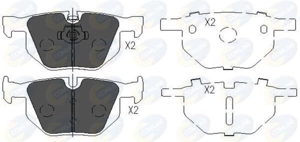 Brake pads rear CBP06001
