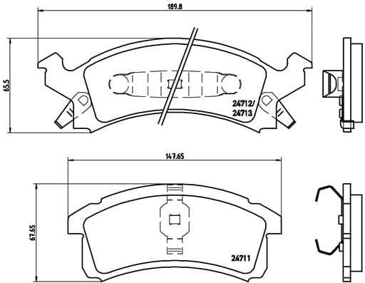 Brake Pad Set, disc brake PRIME LINE P 07 004
