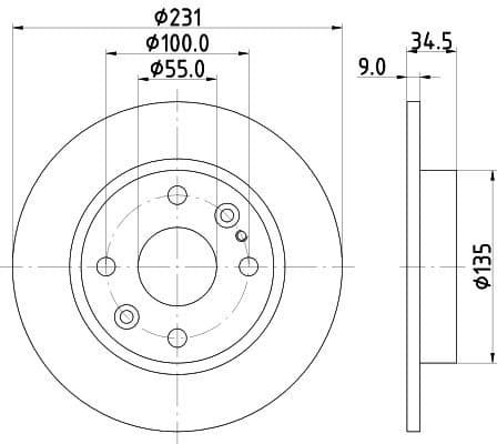 Brake Disc 8DD 355 106-471 - image 4