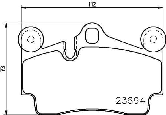 Brake Pad Set, disc brake 8DB 355 018-711