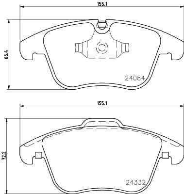 Brake Pad Set, disc brake 8DB 355 013-731