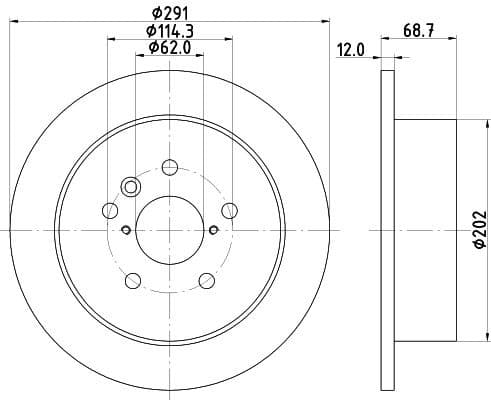 Brake Disc PRO 8DD 355 112-421 - image 4
