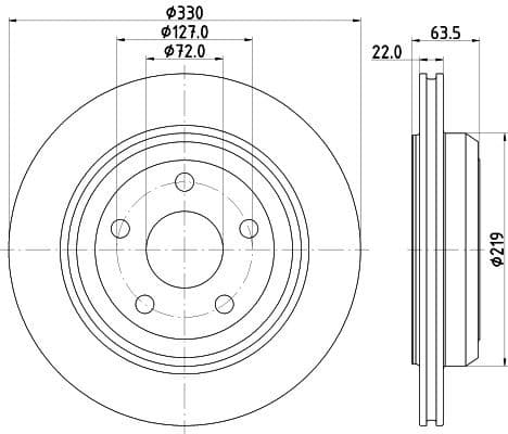 Brake Disc PRO 8DD 355 122-511 - image 4