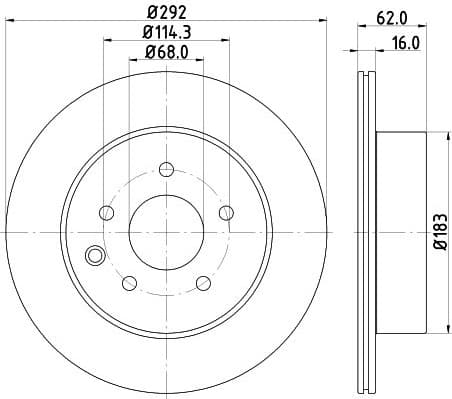 Brake Disc PRO 8DD 355 118-711 - image 4