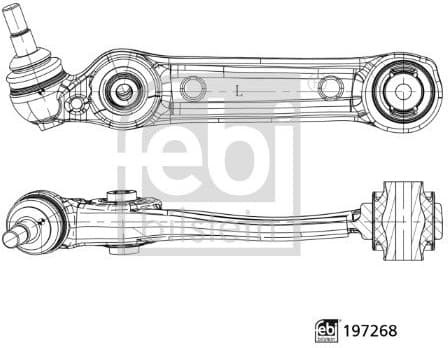 Control/Trailing Arm, wheel suspension 197268
