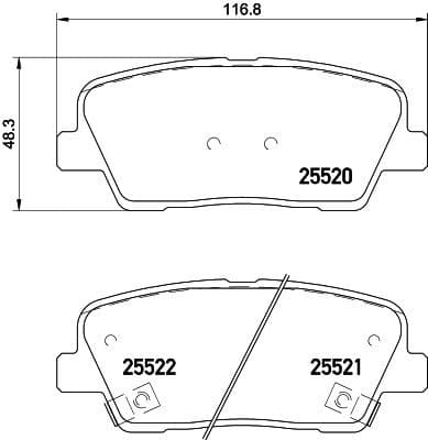 Brake Pad Set, disc brake 8DB 355 020-101 - image 4