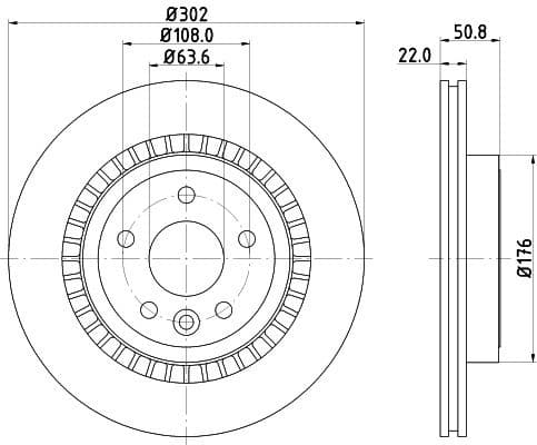 Brake Disc PRO High Carbon 8DD 355 129-151