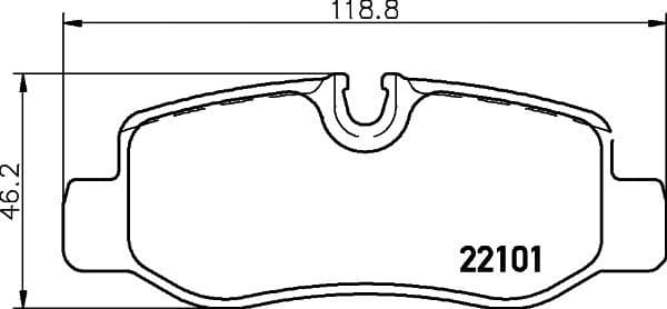 Brake Pad Set, disc brake 8DB 355 021-761 - image 3