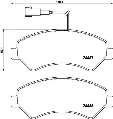 Brake Pad Set, disc brake 8DB 355 019-901 - image 3