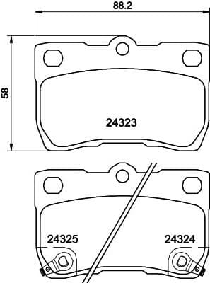 Brake Pad Set, disc brake 8DB 355 006-971