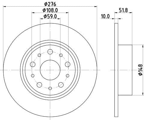 Brake Disc 8DD 355 106-381 - image 4