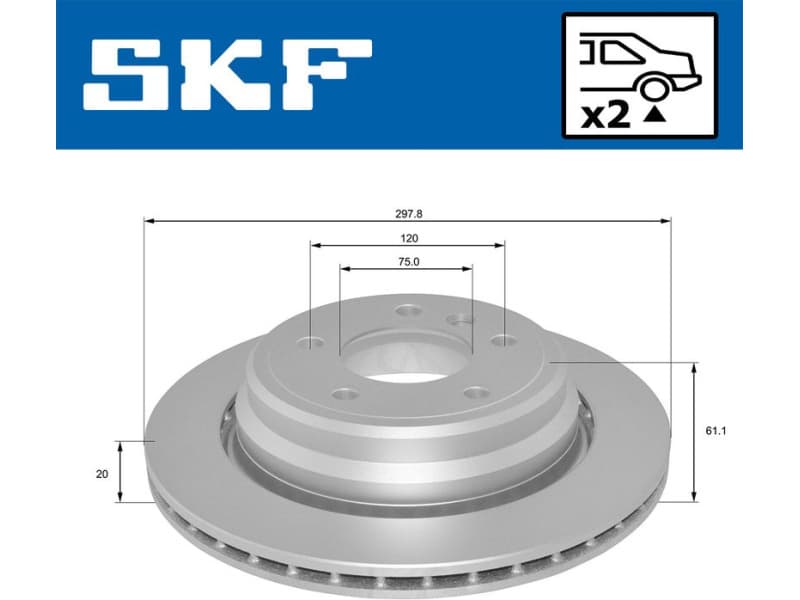 Brake Disc VKBD 91047 V2 - image 2