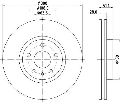 Brake Disc PRO 8DD 355 123-161 - image 4