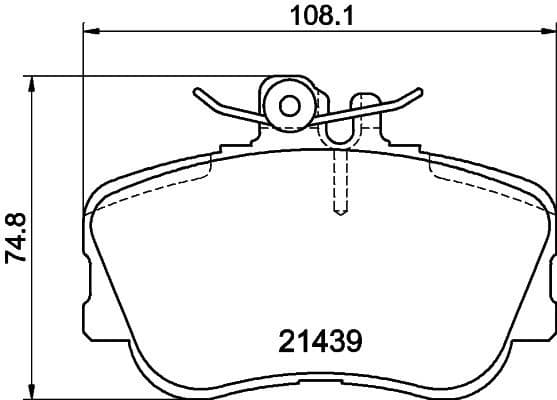 Brake Pad Set, disc brake 8DB 355 018-041 - image 2