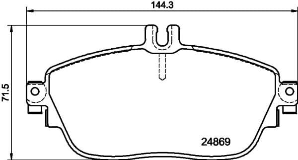 Brake Pad Set, disc brake 8DB 355 019-721