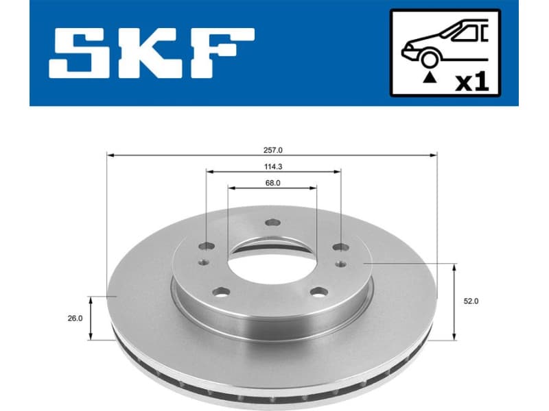 Brake Disc VKBD 80753 V1 - image 2
