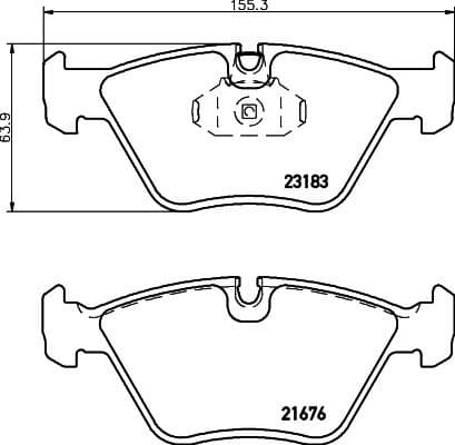 Brake Pad Set, disc brake 8DB 355 009-001 - image 4