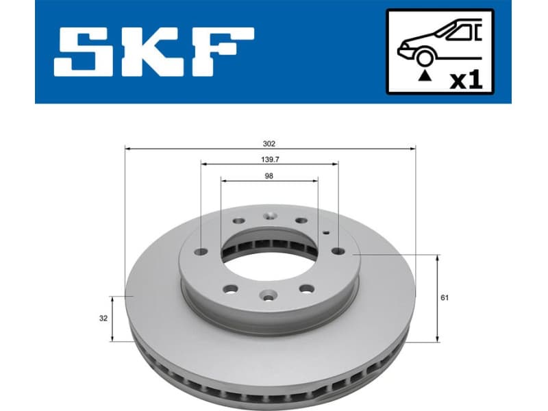 Brake Disc VKBD 81095 V1 - image 2