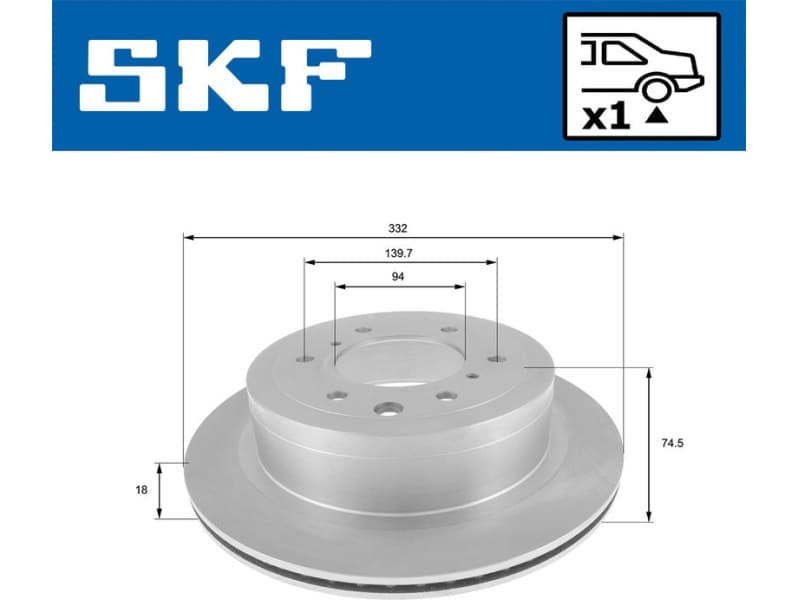 Brake Disc VKBD 90502 V1 - image 2