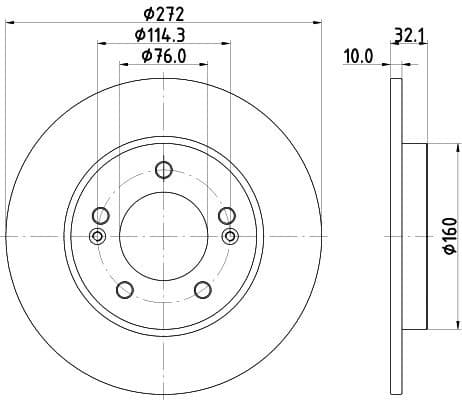 Brake Disc PRO 8DD 355 126-501