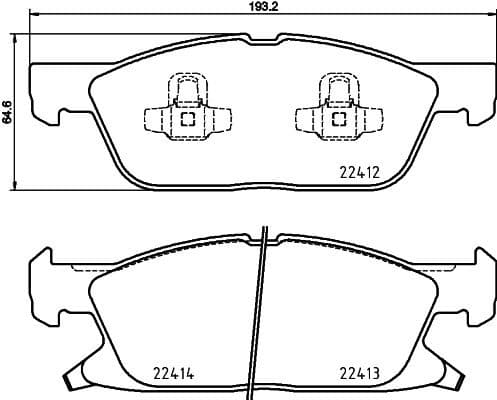Brake Pad Set, disc brake 8DB 355 024-981 - image 4
