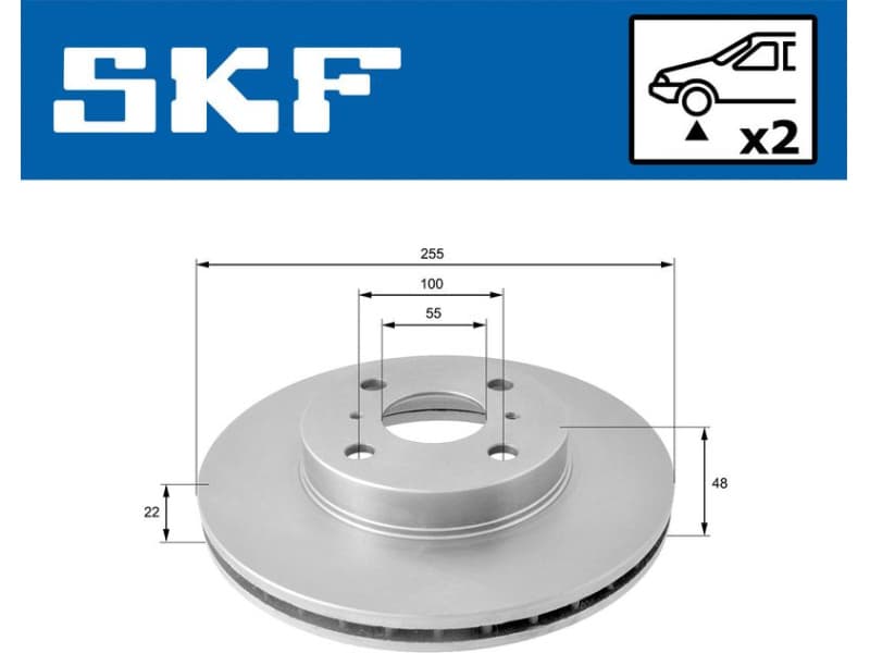 Brake Disc VKBD 80771 V2 - image 2