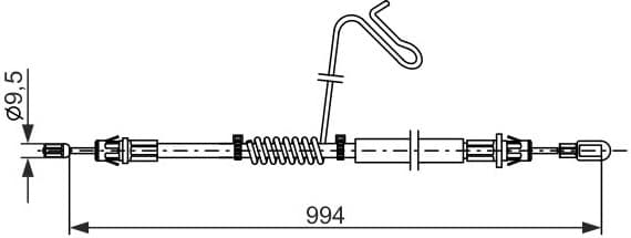 Cable Pull, parking brake 1 987 482 882