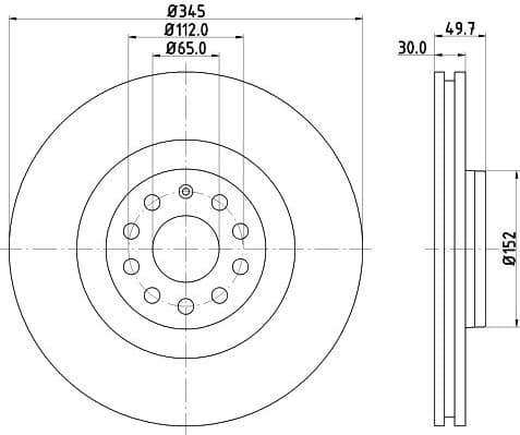 Brake Disc PRO High Carbon 8DD 355 127-981 - image 4