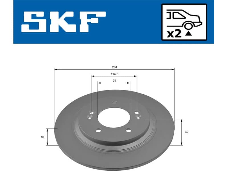 Brake Disc VKBD 90542 S2 - image 2