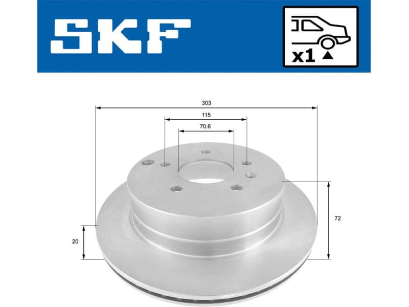 Brake Disc VKBD 90571 V1 - image 2
