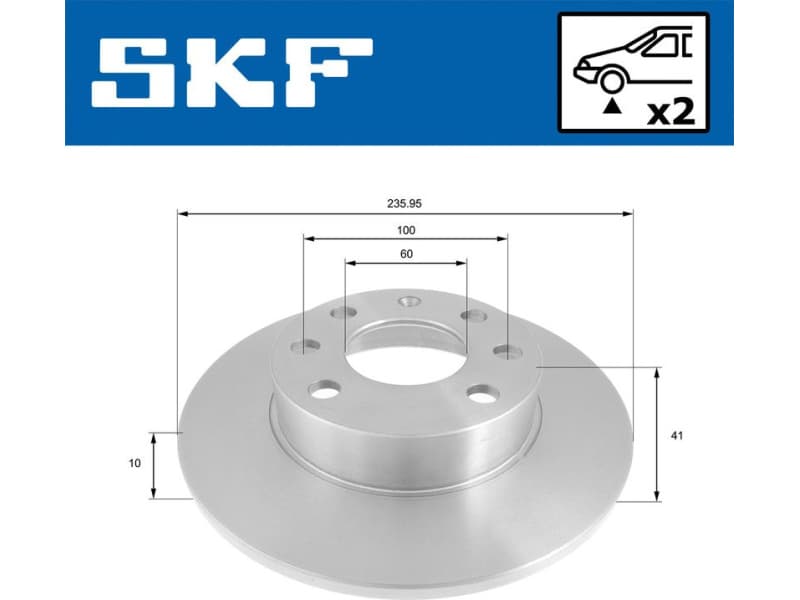 Brake Disc VKBD 80941 S2 - image 2