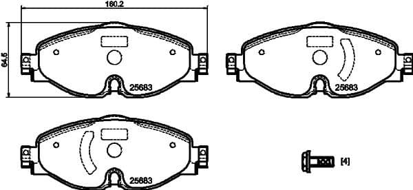 Brake Pad Set, disc brake 8DB 355 023-171 - image 4