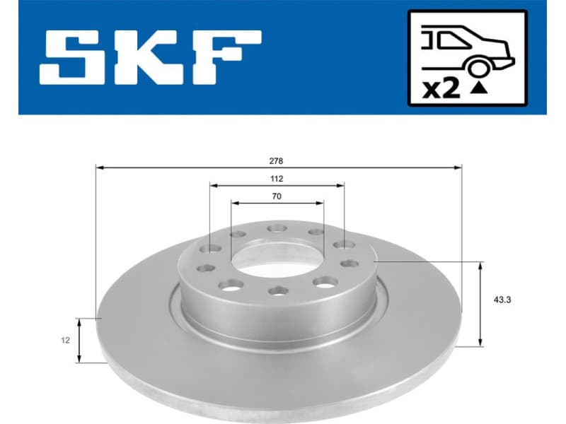 Brake Disc VKBD 90505 S2 - image 2