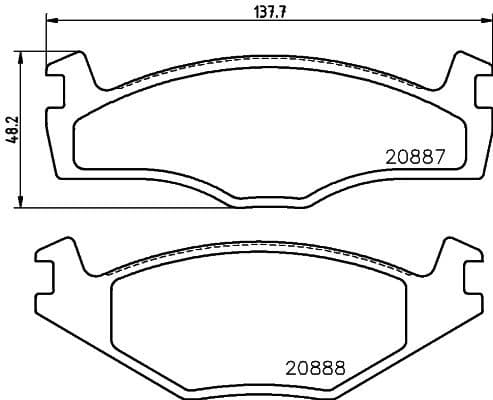 Brake Pad Set, disc brake 8DB 355 017-521 - image 2