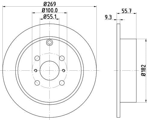 Brake Disc PRO 8DD 355 110-491 - image 4