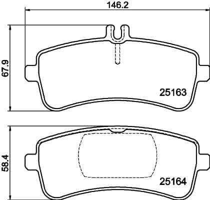 Brake Pad Set, disc brake 8DB 355 025-241