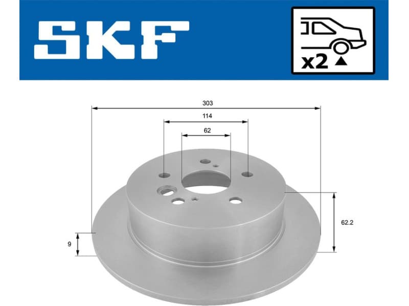 Brake Disc VKBD 90473 S2 - image 2
