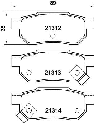 Brake Pad Set, disc brake 8DB 355 005-731 - image 2