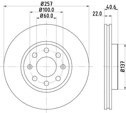 Brake Disc PRO 8DD 355 112-581 - image 4