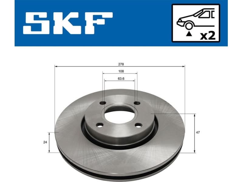 Brake Disc VKBD 81000 V2 - image 2