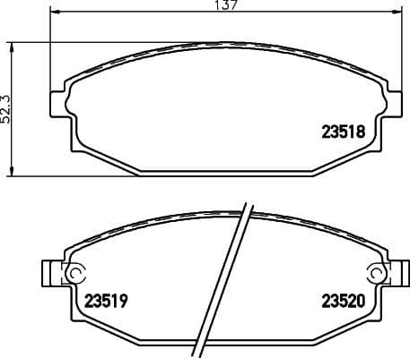 Brake Pad Set, disc brake 8DB 355 009-961 - image 4