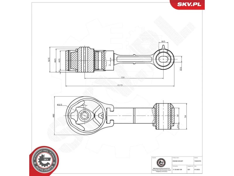 Mounting, engine 75SKV076 - image 6