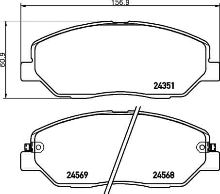 Brake Pad Set, disc brake 8DB 355 012-371 - image 4
