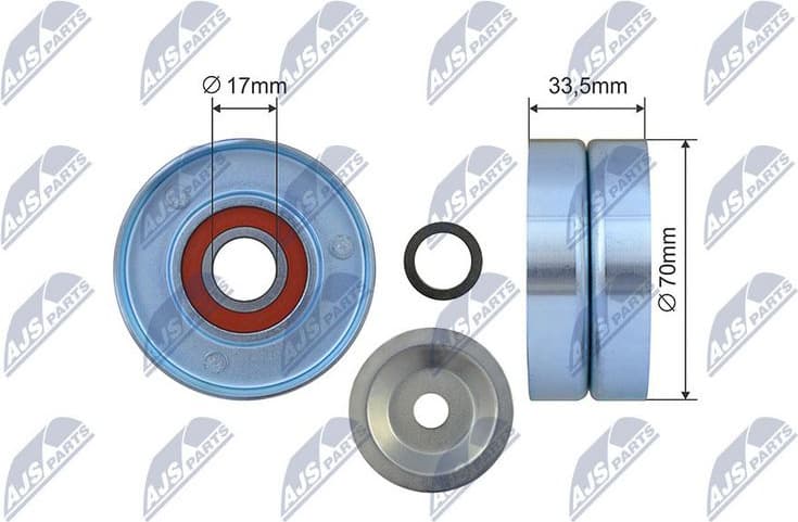 Tensioner Pulley, V-ribbed belt RNK-NS-052