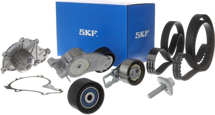 Water Pump + Timing/V-ribbed Belt Set MASTERKIT VKMC 13002 - image 2