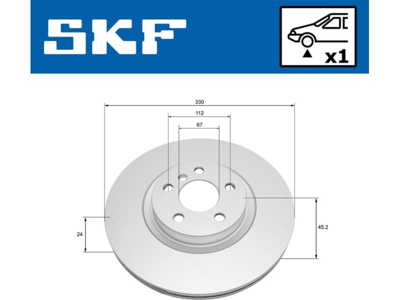 Brake Disc VKBD 80546 V1 - image 2